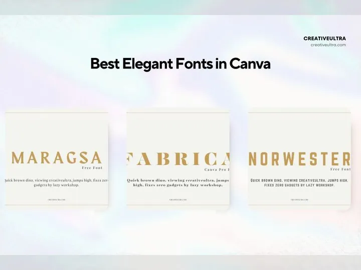 Best Elegant Fonts in Canva