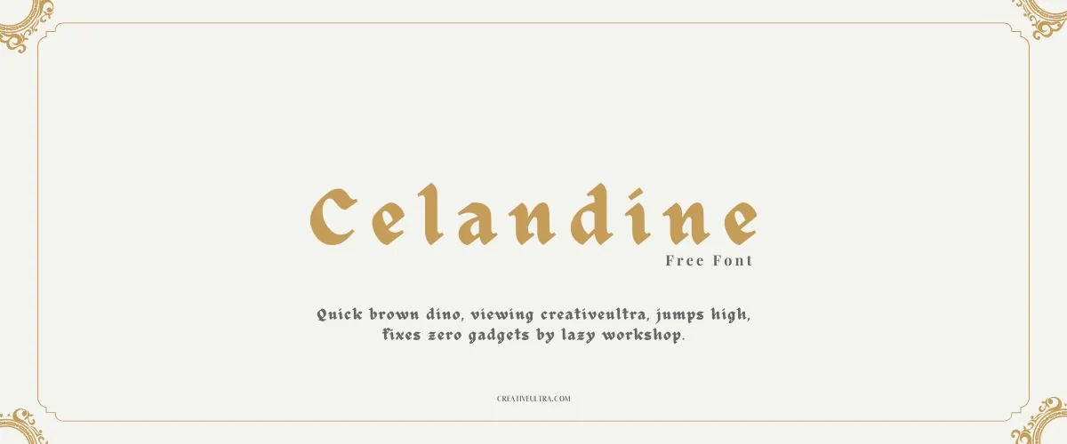 Celandine Font