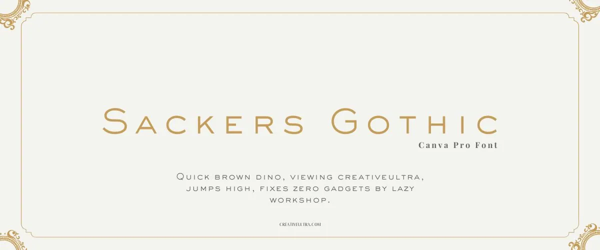 Sackers Gothic Font
