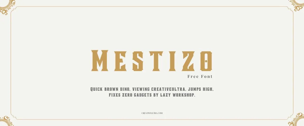 Mestizo Font
