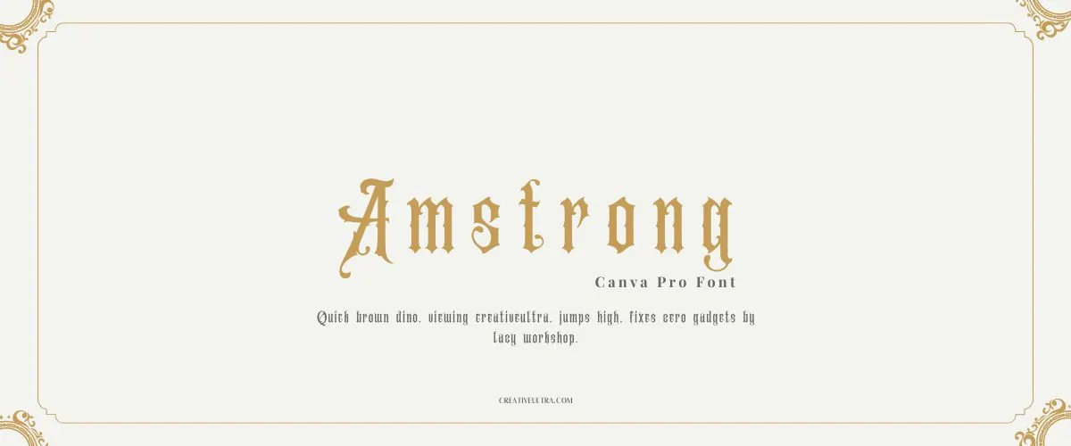 Amstrong Font
