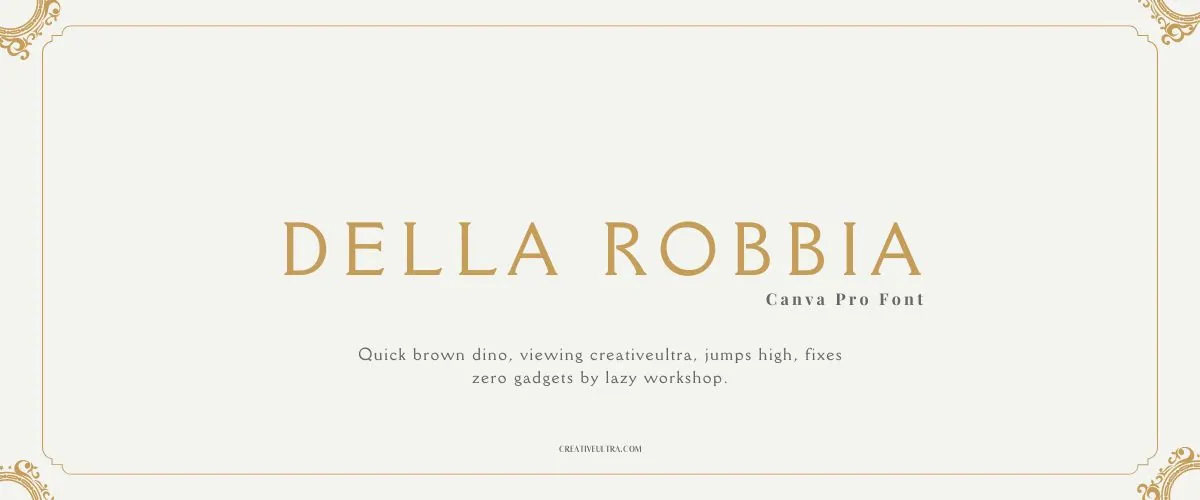 Della Robbia Font