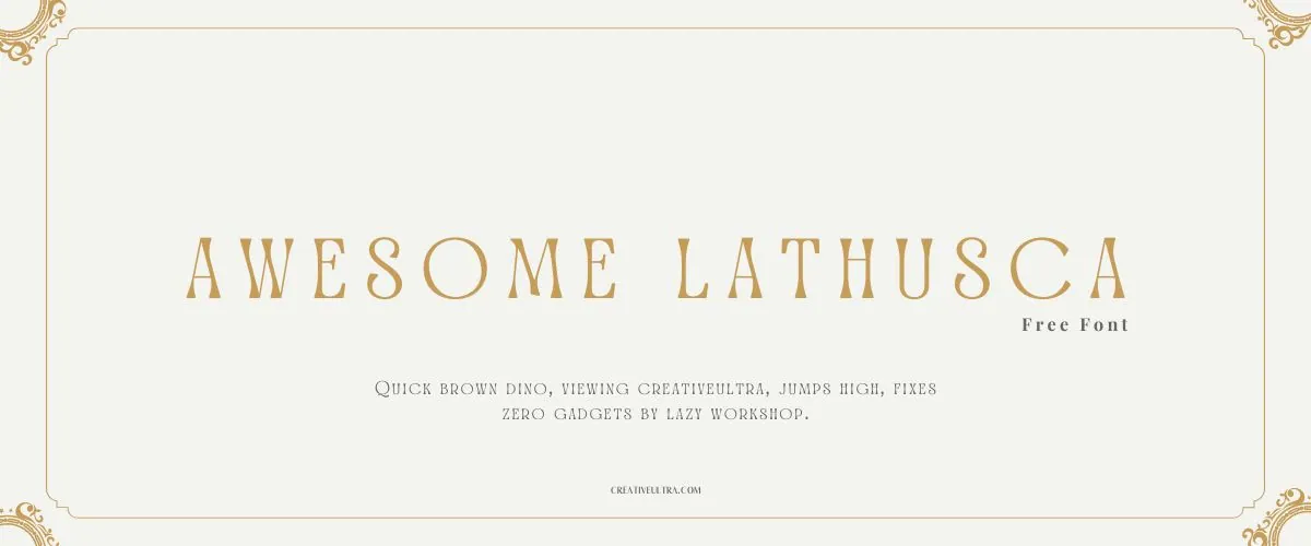 Awesome Lathusca Font