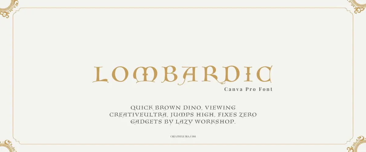 Lombardic Font