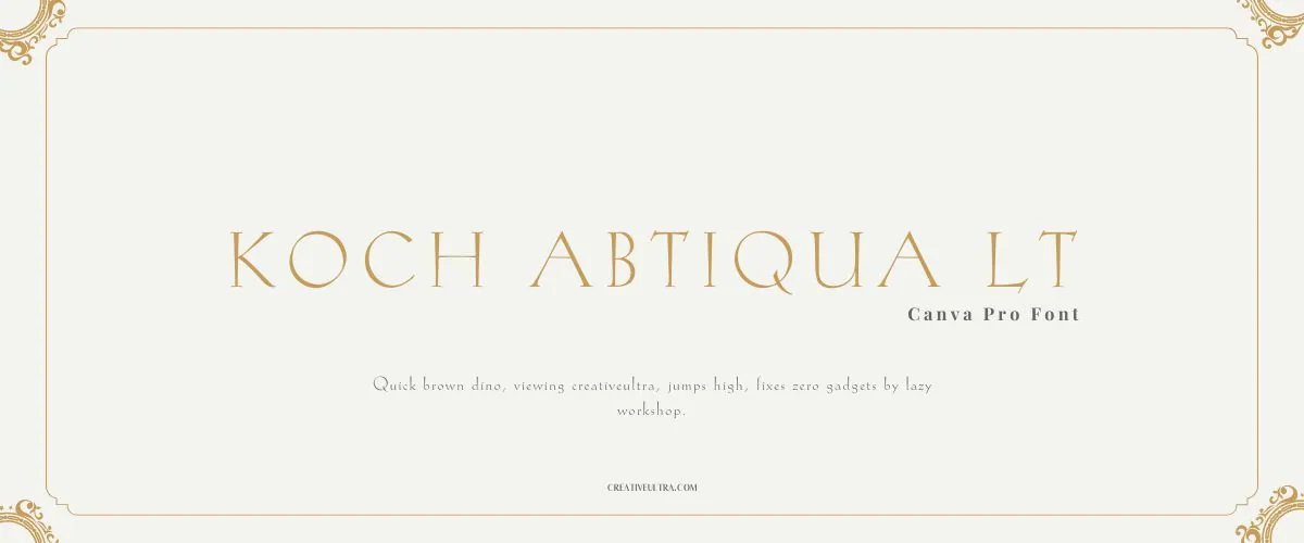 Koch Abtiqua LT Font