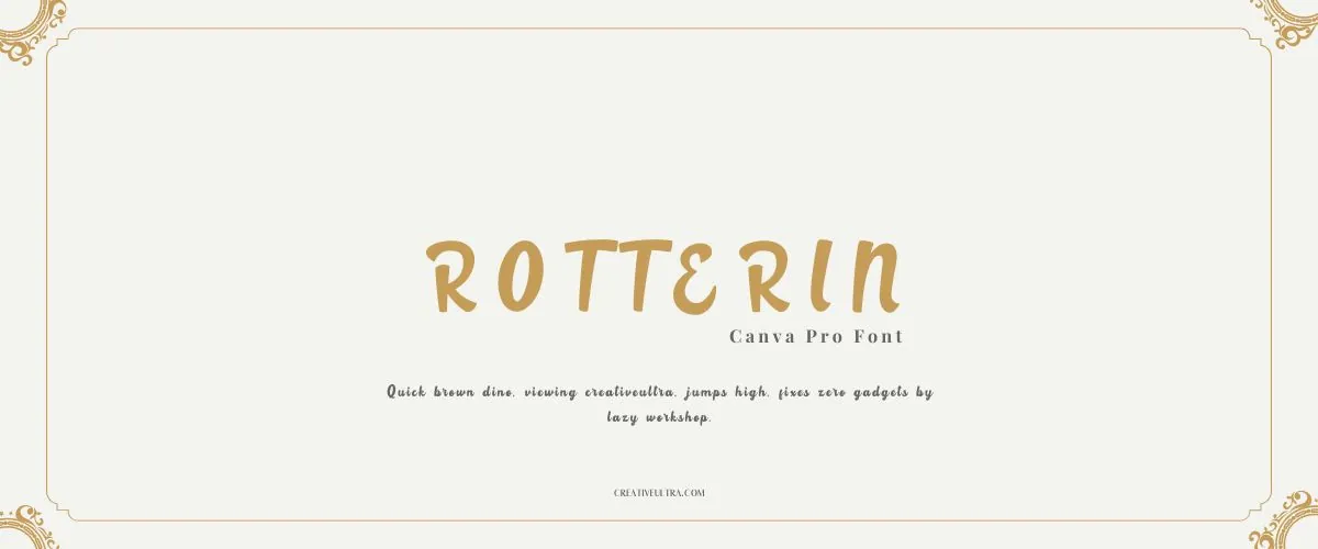 Rotterin Font