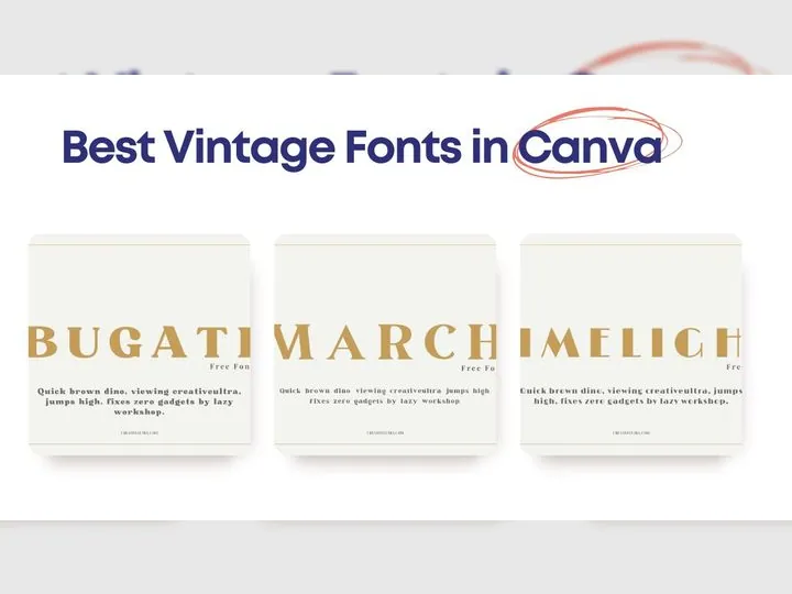 Best Vintage Fonts in Canva
