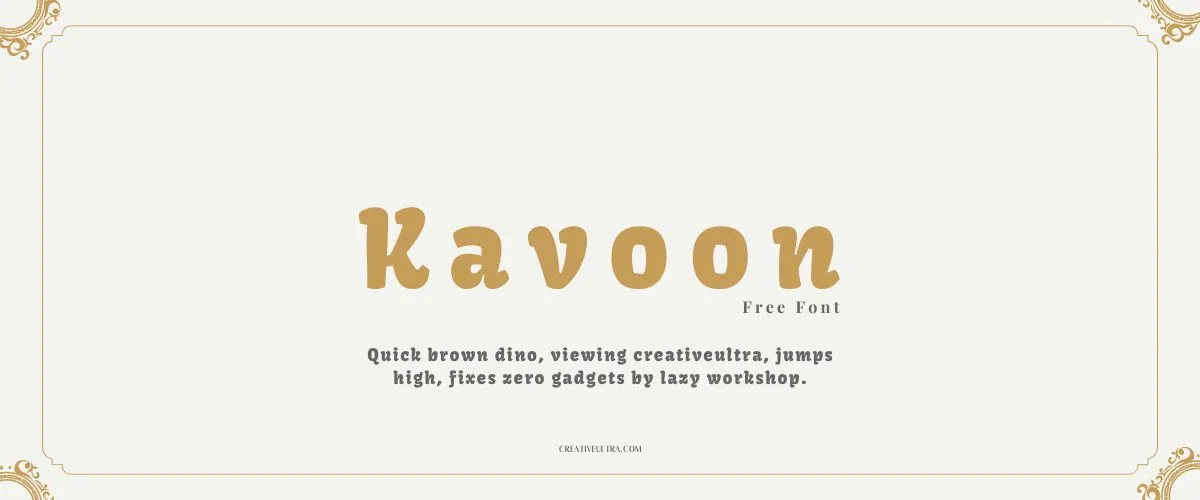 Kavoon Font