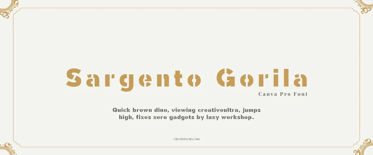 Sargento Gorila Font