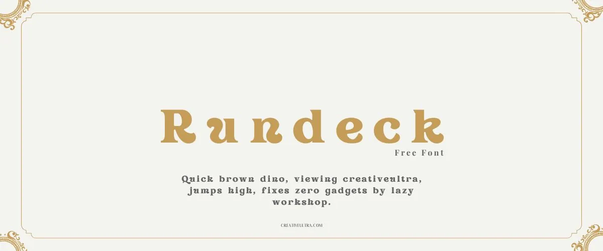 Rundeck Font