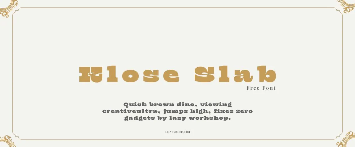 Klose Slab Font