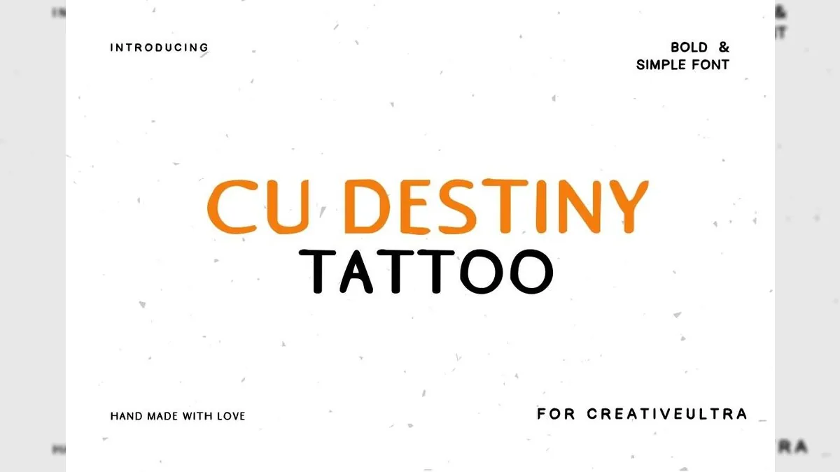 This image showcases the CU Desire Tattoo Font with bold and dynamic lettering, ideal for making a strong visual impact.