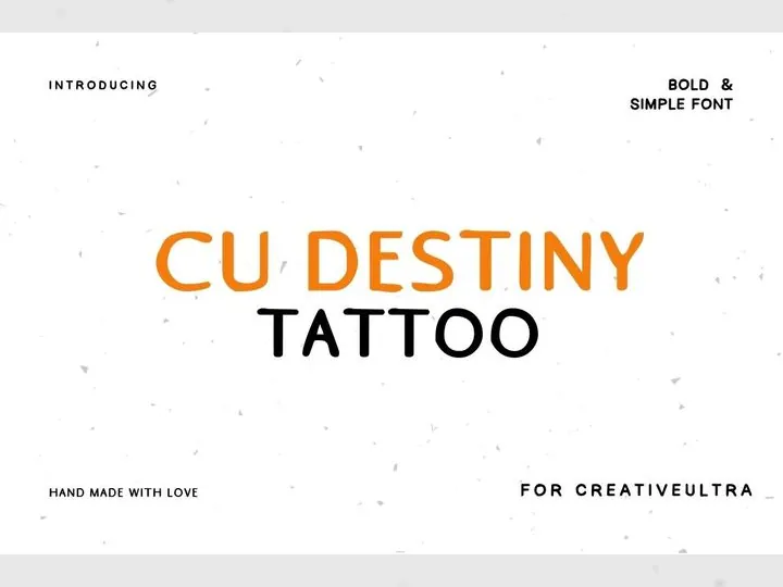 This image showcases the CU Desire Tattoo Font with bold and dynamic lettering, ideal for making a strong visual impact.