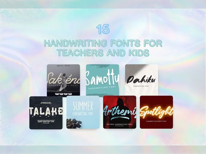 15 Handwriting Fonts for Teachers and Kids