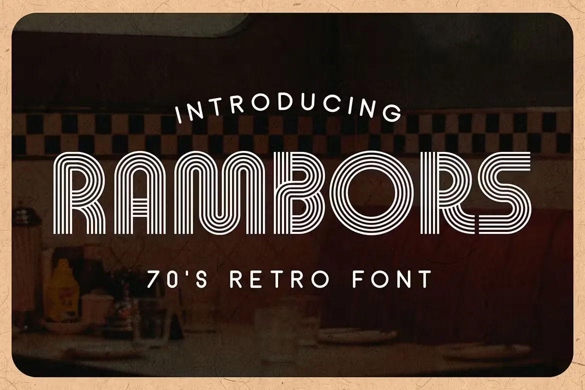 Rambors - Retro Font