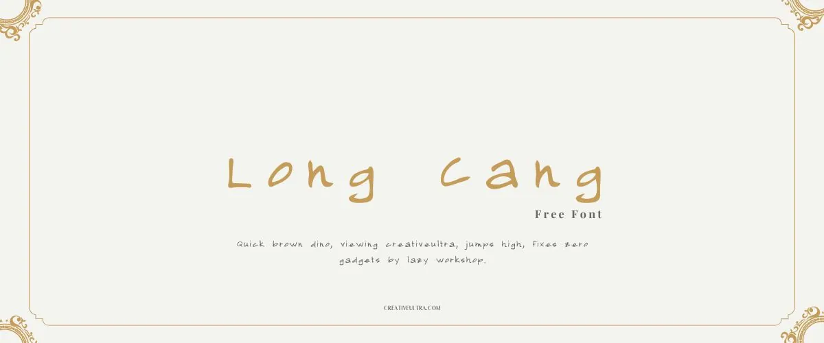 Long Cang Font