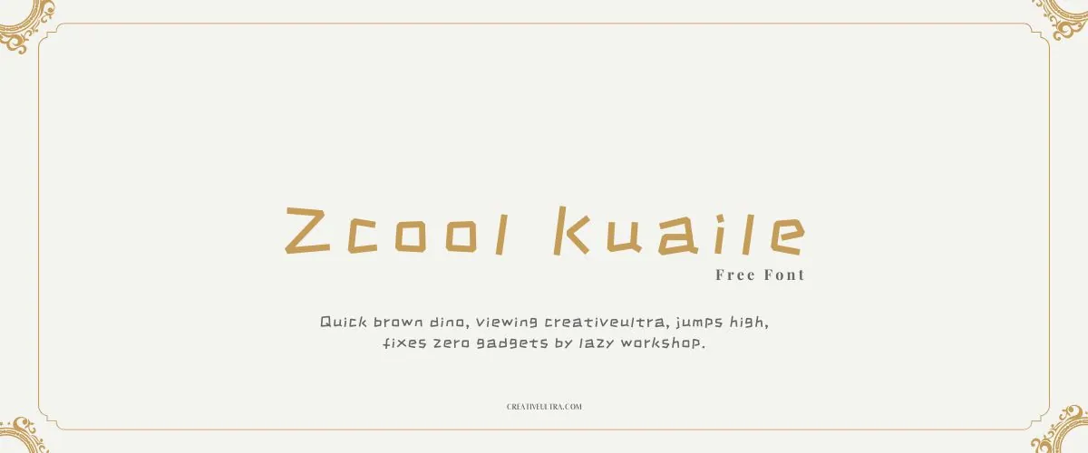 Zcool Kuaile Font