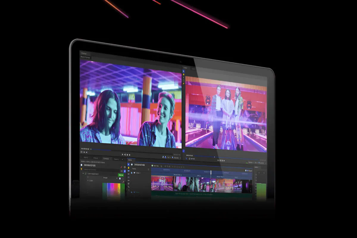 a computer screen with multiple video shot