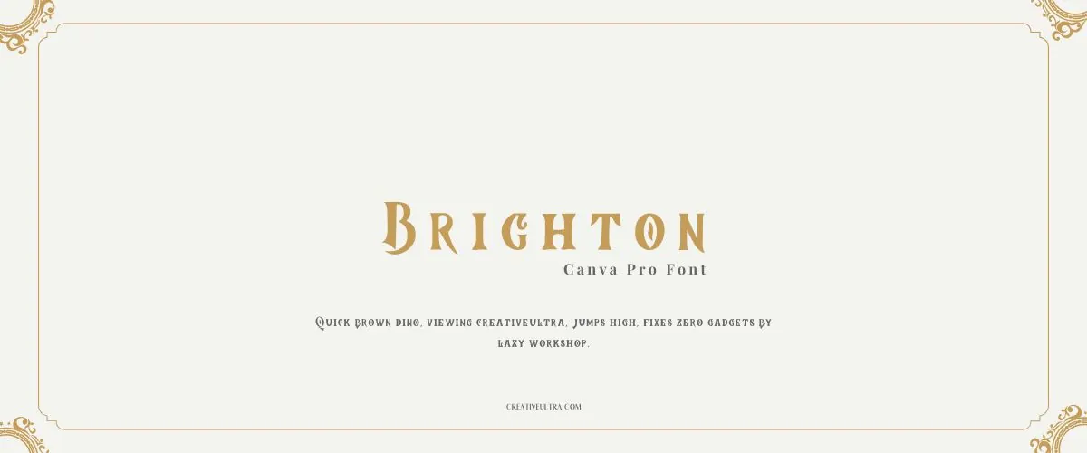 Brighton Font