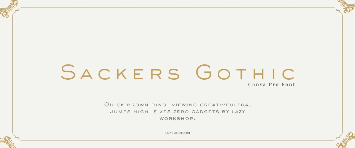 Sackers Gothic Font