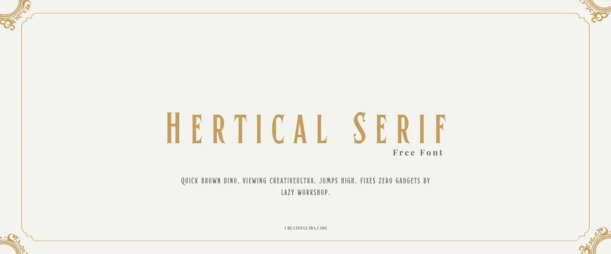 Hertical Serif Font
