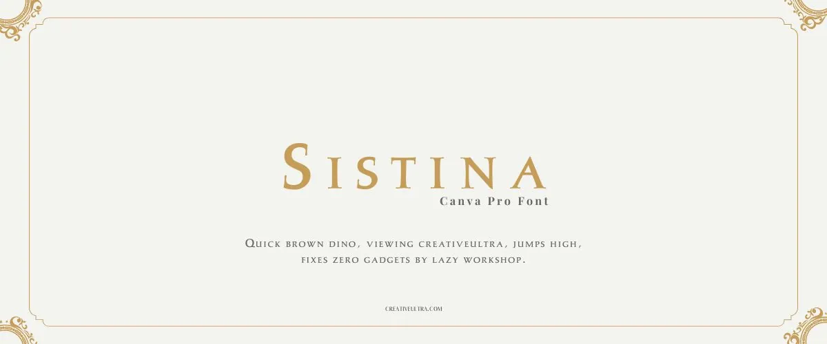 Sistina Font