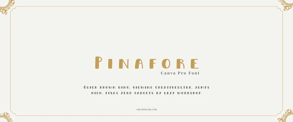 Pinafore Font