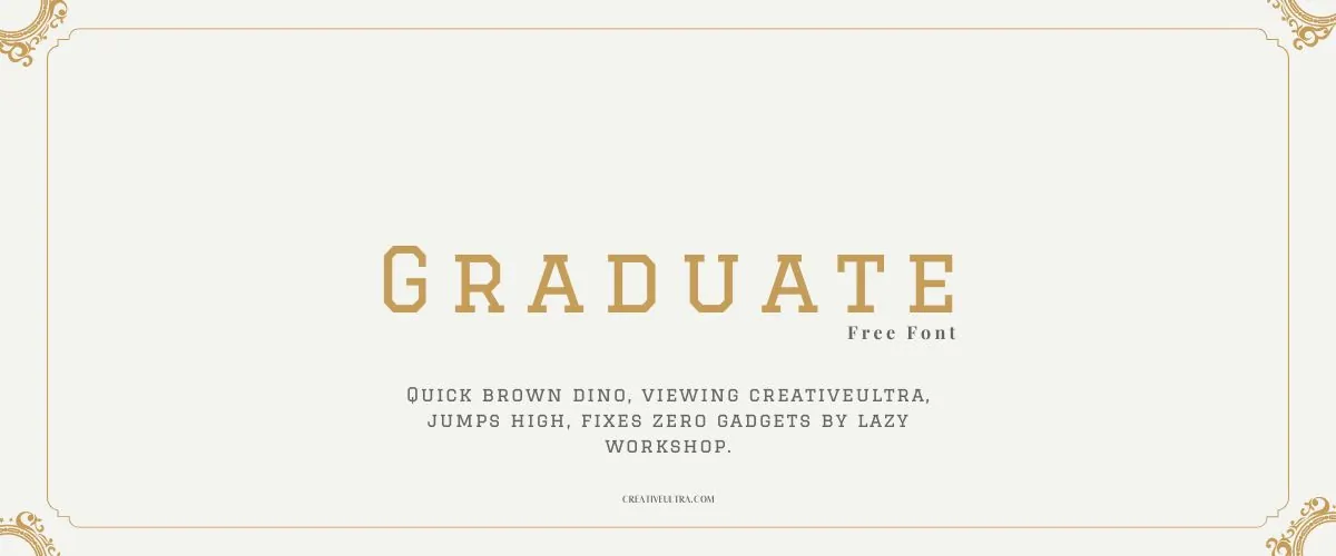 Graduate Font
