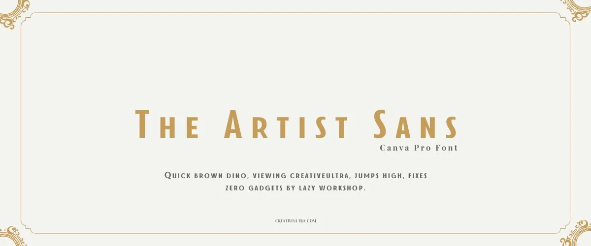 The Artist Sans Font