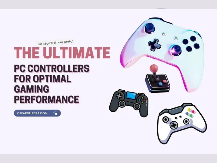 Image shows a video game controller and joysticks