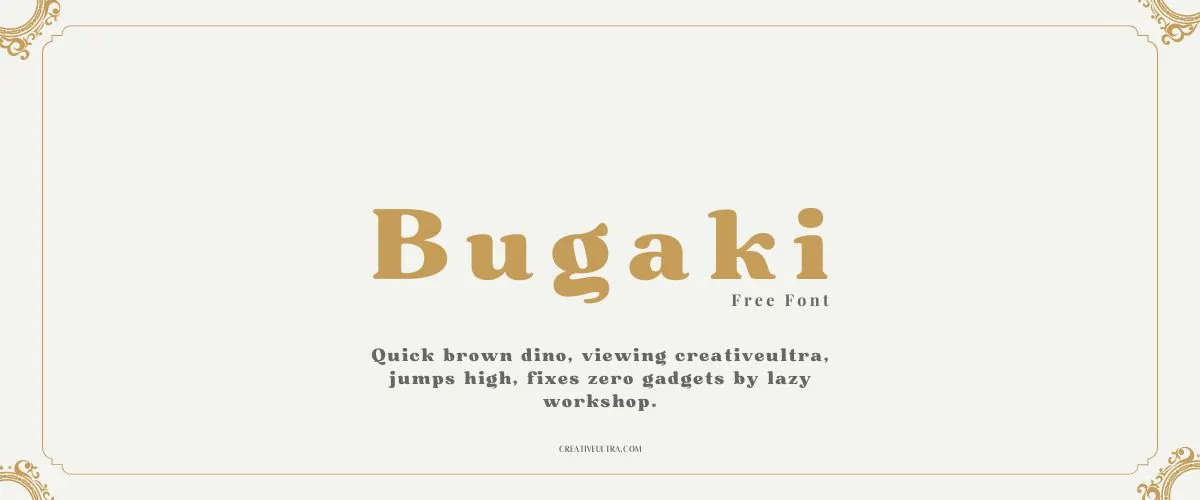 Bugaki Font