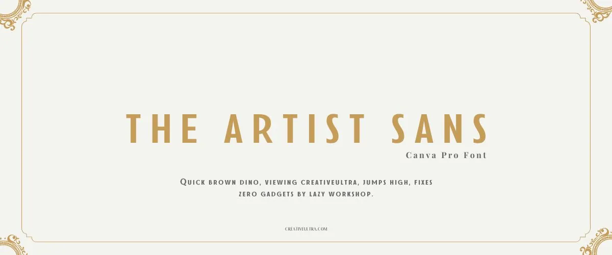 The Artist Sans Font