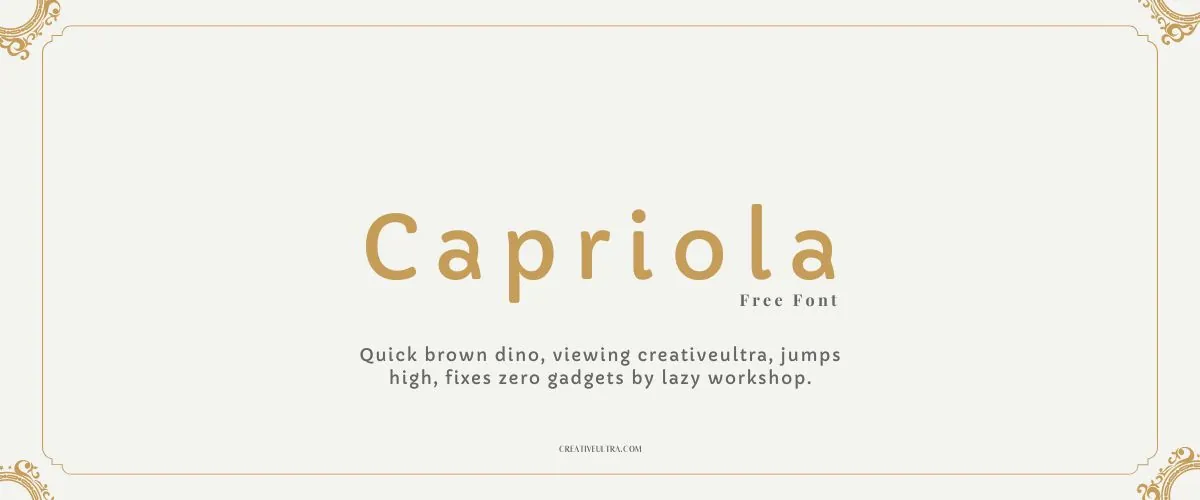 Capriola Font
