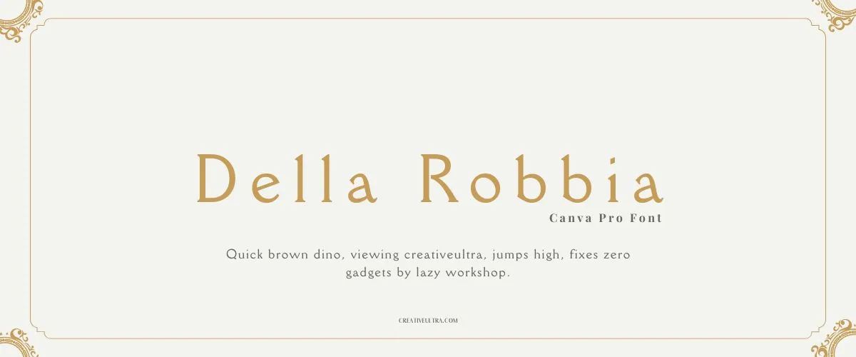 Della Robbia Font