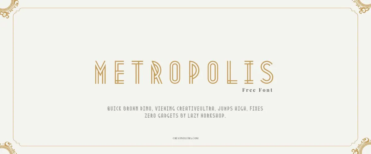 Metropolis Font
