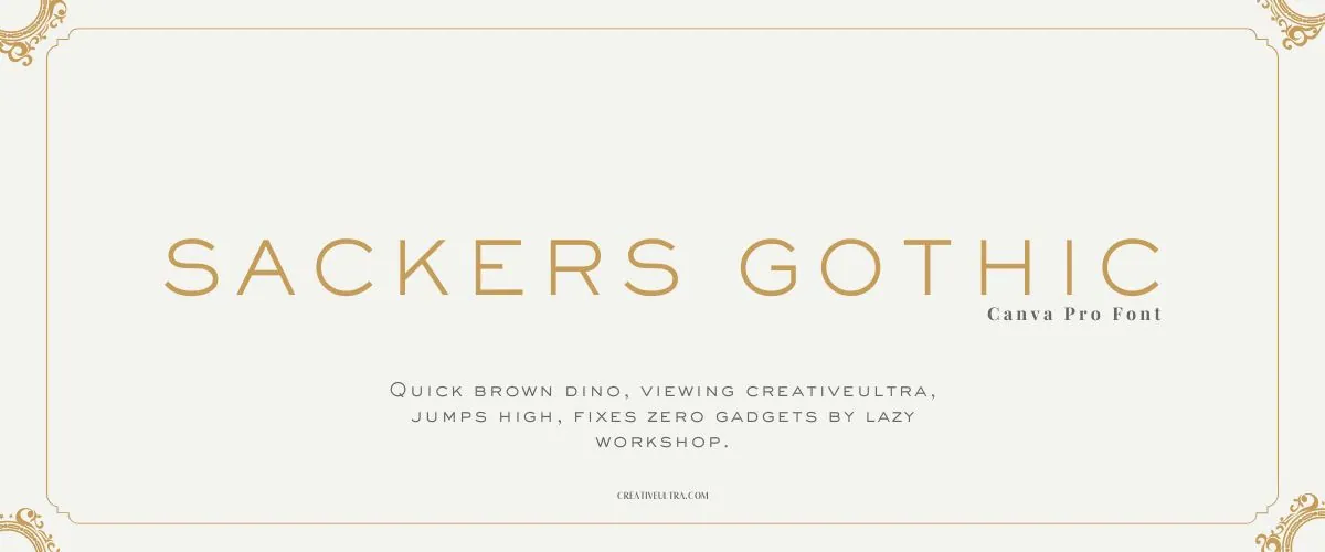 Sackers Gothic Font