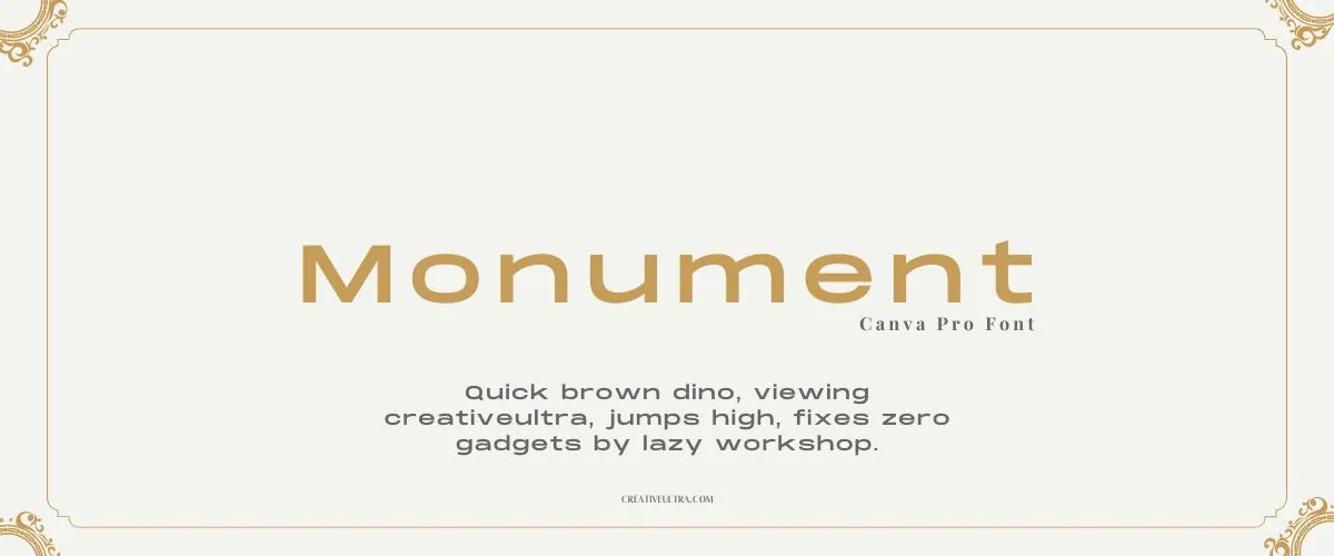 Monument Font