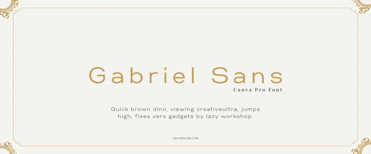 Gabriel Sans Font