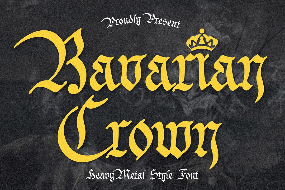 Bavarian Crown Display Font