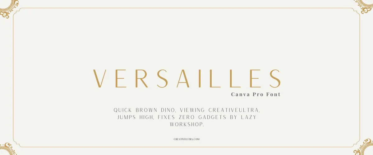 Versailles Font