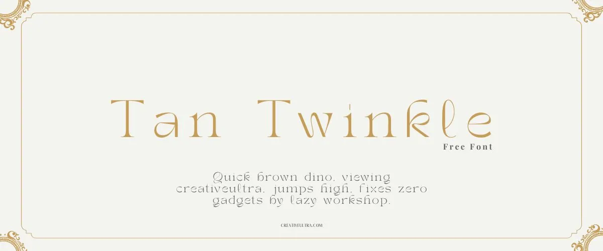 Tan Twinkle Font