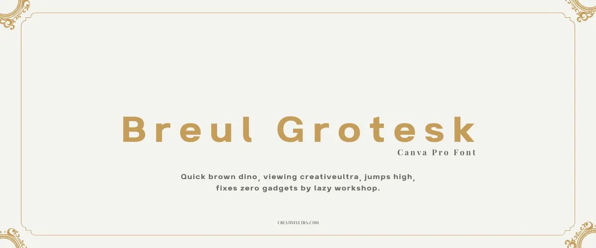 Breul Grotesk Font