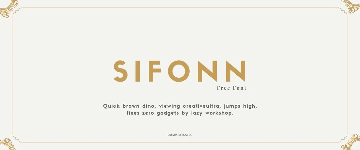 Sifonn Font
