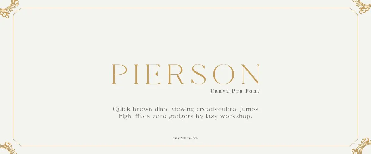 Pierson Font