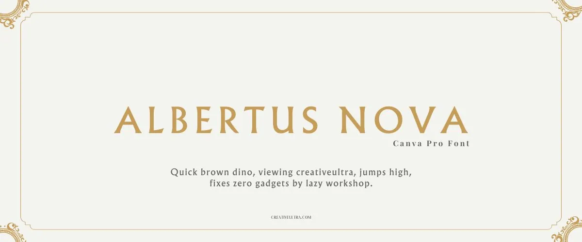 Albertus Nova Font