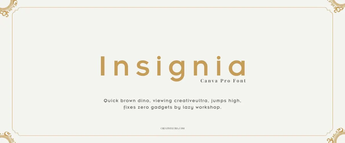 Insignia Font