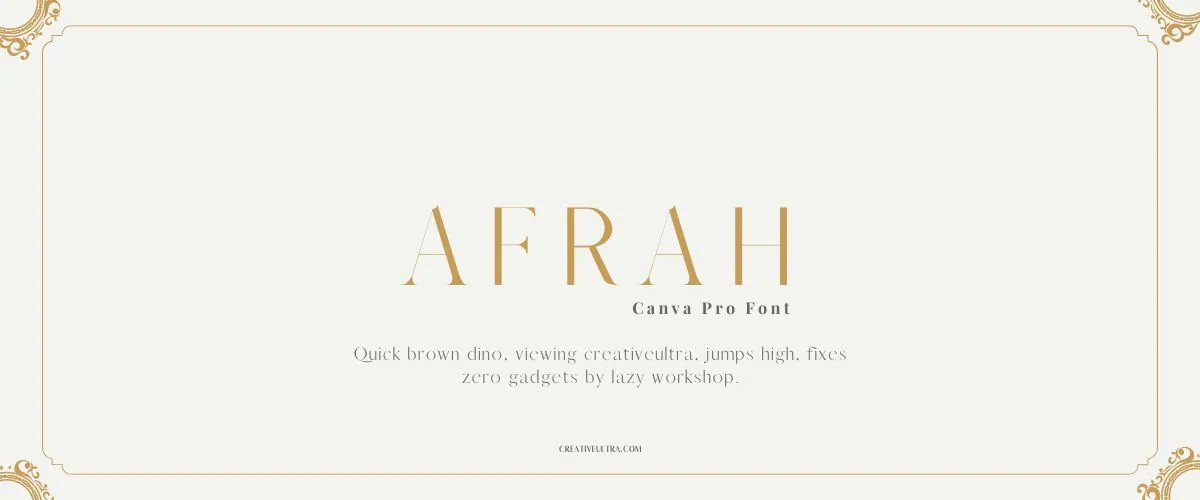Afrah Font