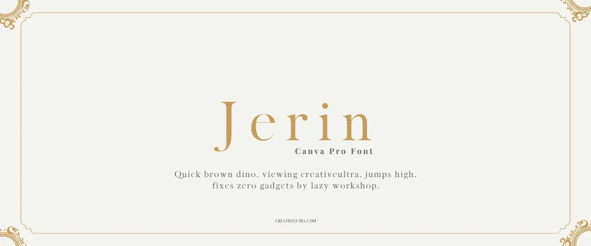Jerin Font