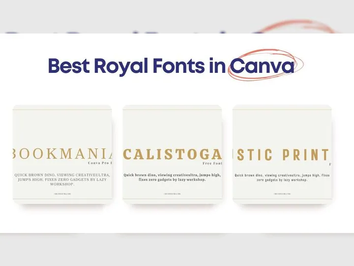 Best Royal Fonts in Canva