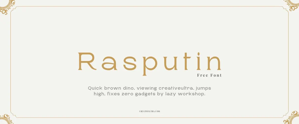 Rasputin Font